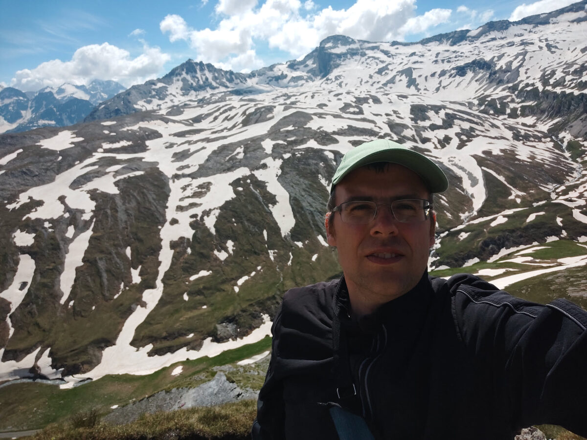 Christian Dresel in den Alpen