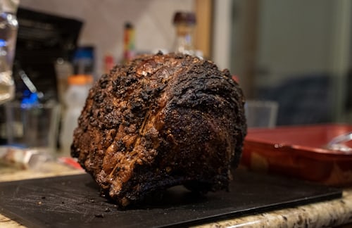 Côte de Boeuf vom Lagerfeuer
